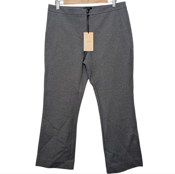 Halogen Nordstrom Grey Women's Flared Stretch Office Trouser Pants Size 10 - Picture 1 of 12